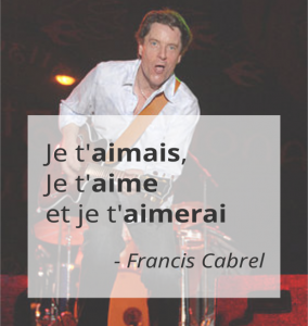 French conjugation by Francis Cabrel